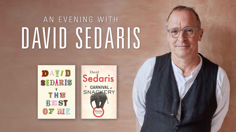 Advertisement for An Evening with David Sedaris