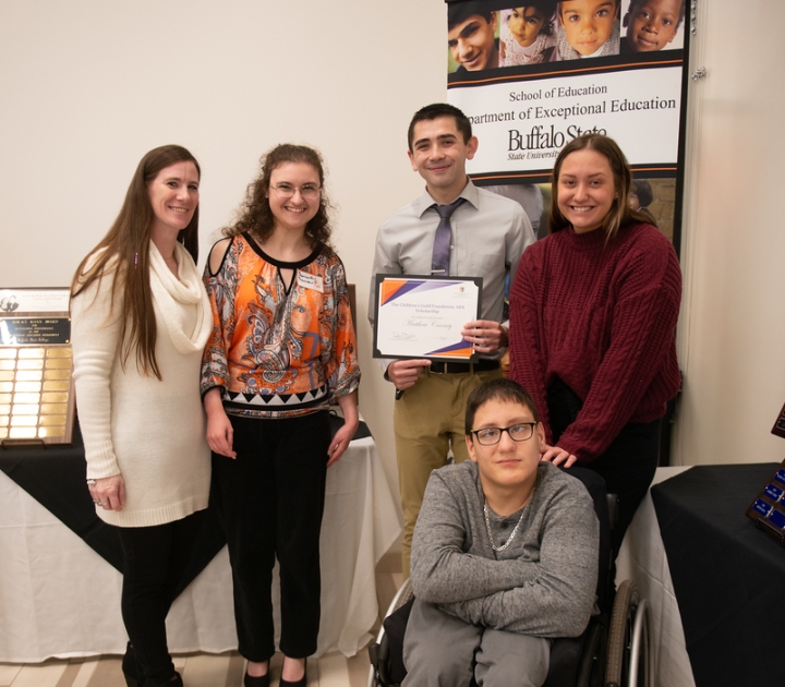 Carol Shaw with ABA scholarship recipients