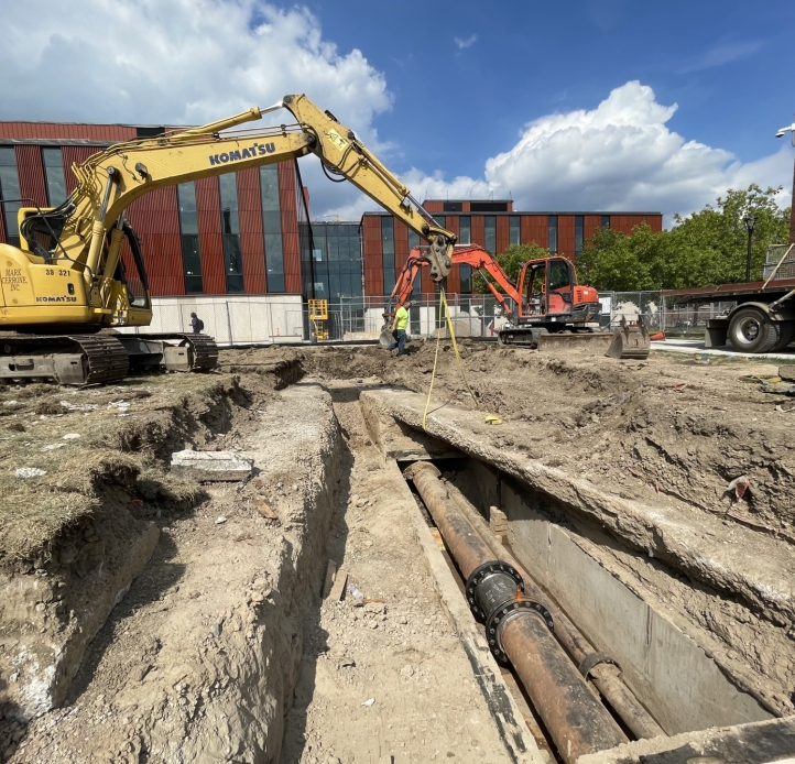 Picture of campus underground steam infrastructure 