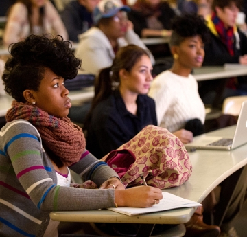 Students taking class in Bulger