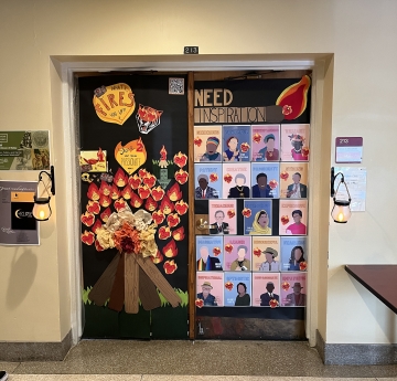 College Writing Program homecoming door
