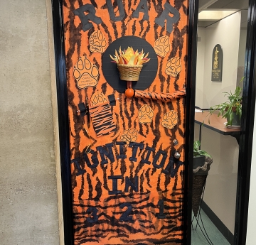 Events Management homecoming door
