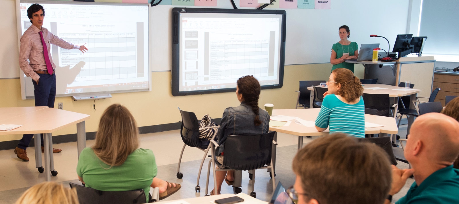 Graduate students in class