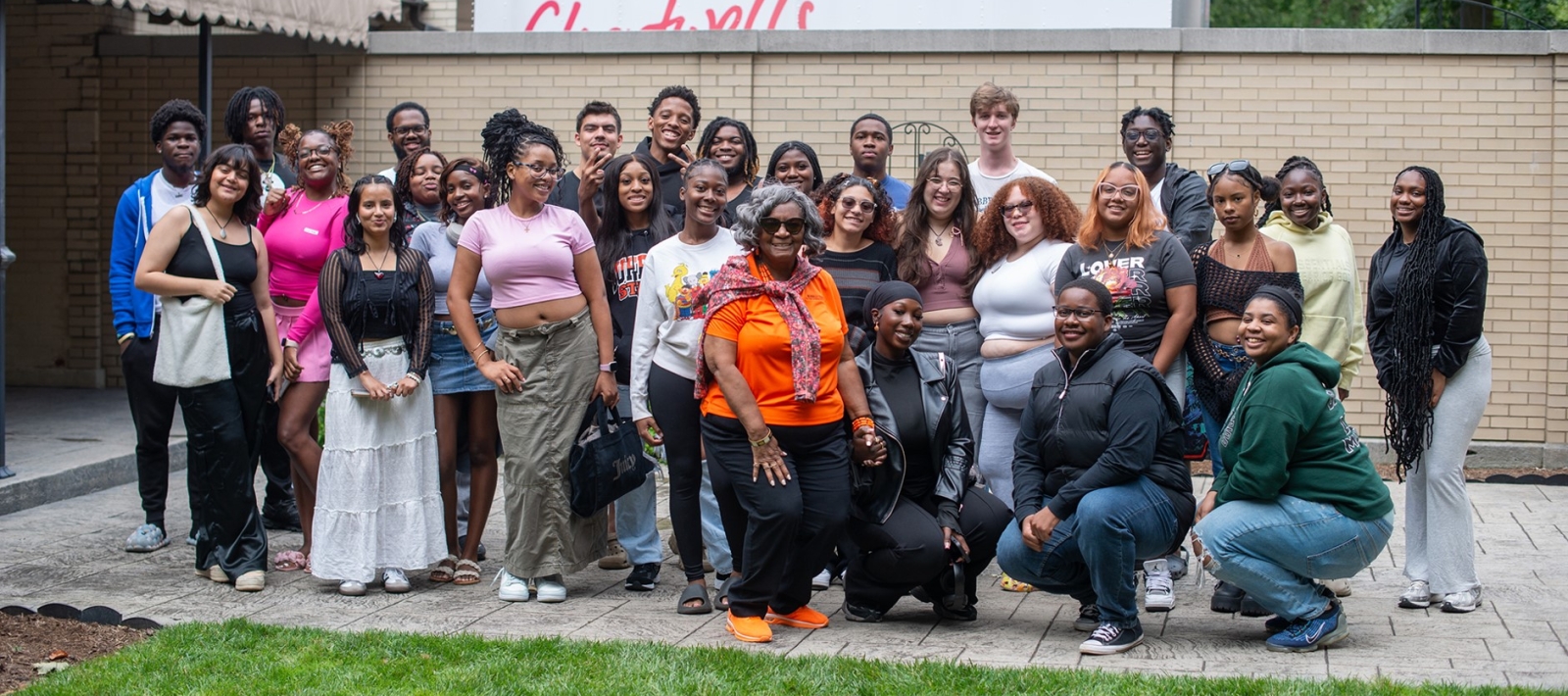 Group of students outside
